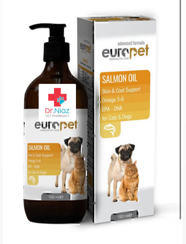 روغن ماهی مخصوص سگ و گربه یوروپت ترک ۱۵۰ سی سی