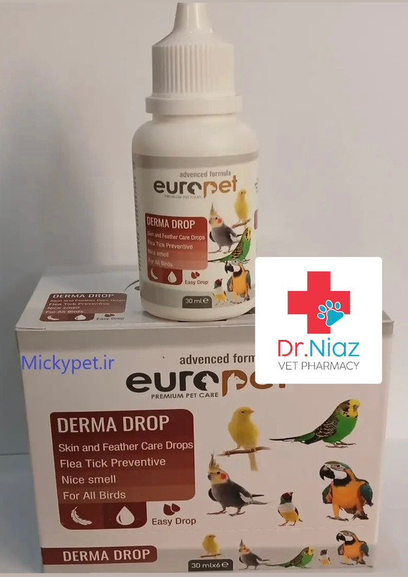 قطره ضد شپشک و ضد کک پرندگان زینتی ۳۰ میلی لیتری یوروپت ترکیه