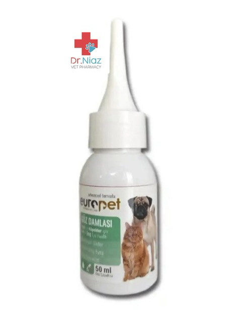 قطره پاک کننده لکه اشک چشم سگ و گربه یوروپت اصل ترکیه