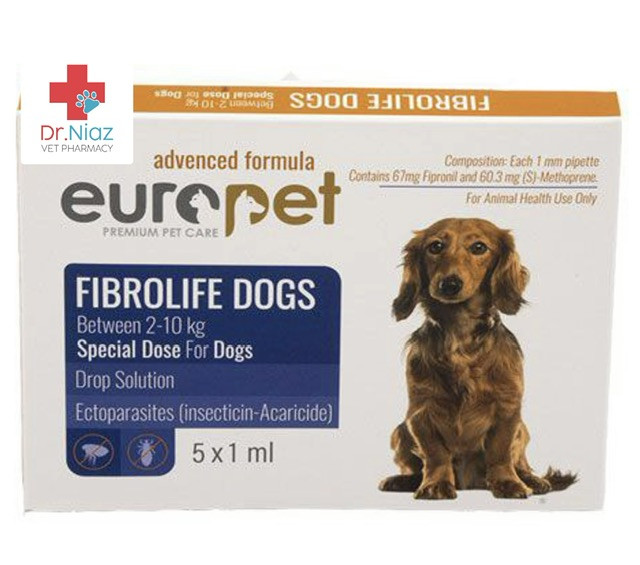 قطره کک و کنه سگ یوروپت ترکیه ۵ پیپتی