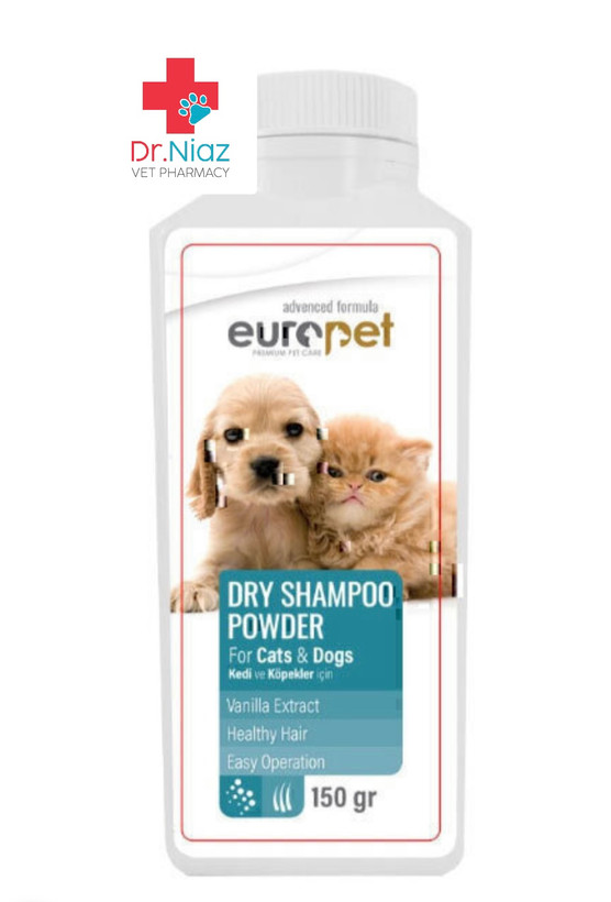 شامپو خشک سگ و گربه یوروپت ترکیه - اورجینال