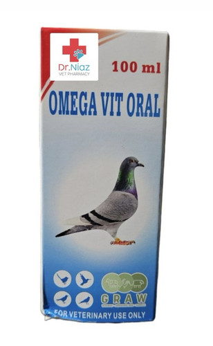 محلول ارگانیک امگا ویت اورال کبوتر و پرندگان زینتی ۱۰۰ سی سی