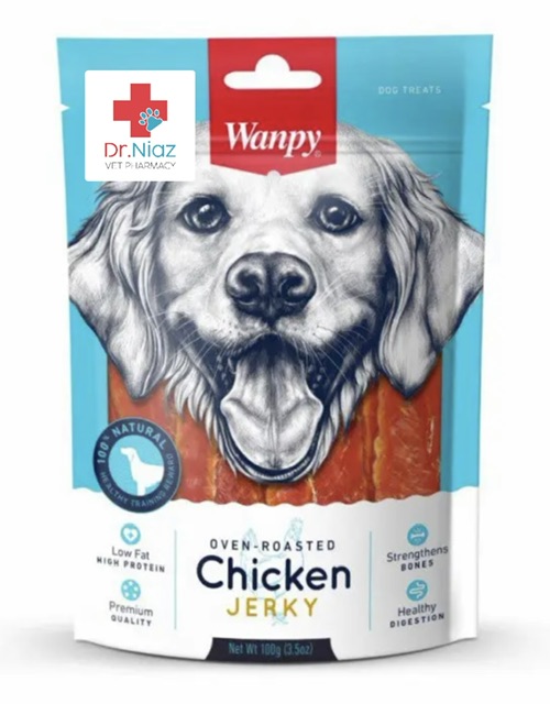 تشویقی سگ ونپی مدل جرکی با طعم مرغ 100 گرم