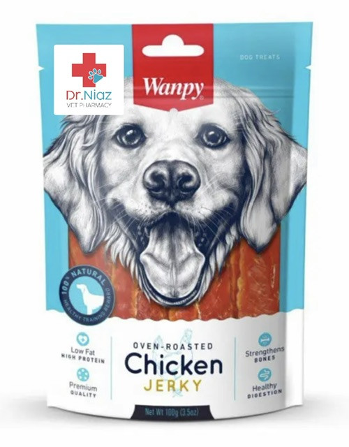 تشویقی سگ ونپی مدل جرکی با طعم مرغ 100 گرم